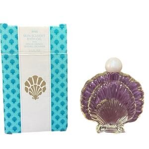 New Vintage 1990 Avon Skin So Soft Bath Oil 4.5 fl oz Sea Shell Full.